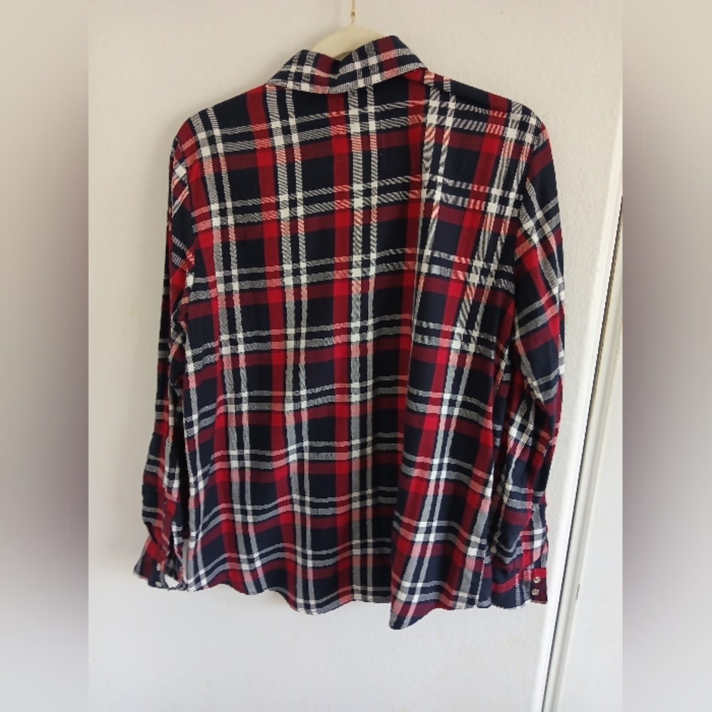 Zara Red and Blue Checkered Shirt - Picture 2 of 3